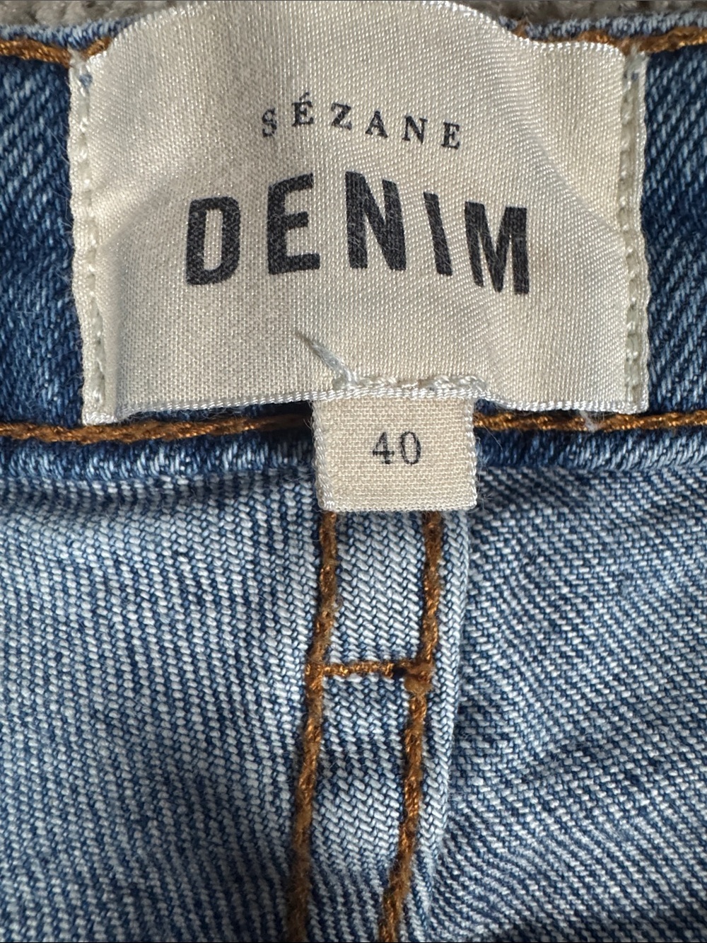Sezane Denim Brut Sexy Mid Rise Ankle Jean Medium Blue Women’s 30 - Picture 5 of 8